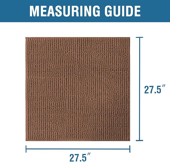 H.VERSAILTEX Plush Chenille Couch Armrest Cover 2 Packs Thick and Soft Sofa Covers Furniture Protector Cover for Pets (27.5" x 27.5", Caramel)