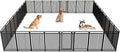 New Thickened Version Dog Playpen, 40 Inch Dog Fences for The Yard, Portable Outdoor Dog Playpen for Large/Medium/Small Dogs, Foldable Metal Dog playpen, with Doors (32 Panels, 40 Inch)