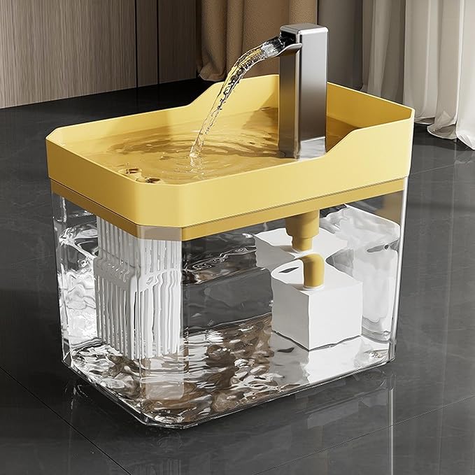 Cat Water Dispenser Fountain, Silent Pet Drinking Organizer, Quiet Supply for Dogs Cats Multi Animal Households Indoors Apartment Dormitory Hotel, Household Supply for Reliable Daily Use