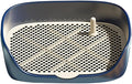Dog Tray with Wall for Cats and Dogs, Elevated Pet Feeding Station, Wall-Mounted Pet Bowl Tray with Barrier, Multi-Level Pet Food Dispenser for Clean Feeding- Blue L