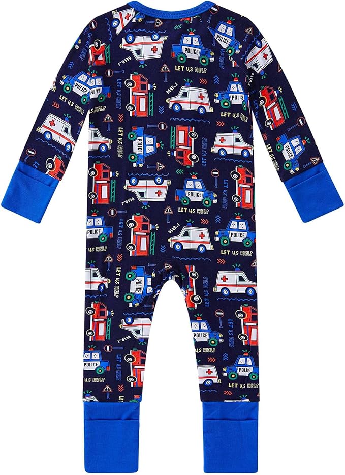 pureborn Baby Infant Boys Girls Sleeper Snug Fit Viscose from Bamboo Pajamas Zipper Pjs 0-24 Months