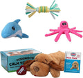 Snuggle Puppy Original, Dog Toy with Calming Heartbeat, Soothing Plush Companion Reduces Pet Anxiety, Includes Heat Pack & Batteries + 3 Tender-Tuff Dog Toys for Small Breeds