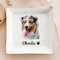 Custom Pet Photo Ring Dish, Personalized Pet Portrait Jewelry Dish, Pet Lover Gift, Dog Mom Cat Mom Gift, Custom Pet Trinket Tray, Decorative Trinket Dish for Dog and Cat Lovers