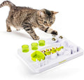 ALL FOR PAWS Interactive Cat Puzzle Feeder with 3 Catnip Balls – Slow Feeder Treat Dispenser Puzzle Toy for Indoor Cats, Mental Stimulation Digger Modules
