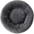 Donut Dog Bed Cat Bed Fluffy Calming Pet Bed Dog Round Bed Cat Round Bed Warm Kitten Nest Ideal for 3Kg Pet, Small, Dark Light