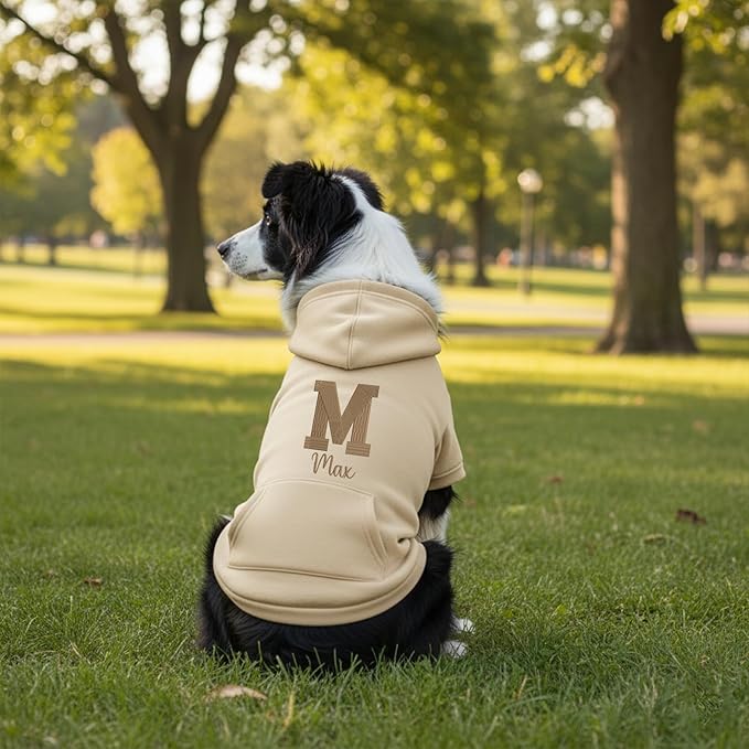 Personalized Dog Hoodie, Custom Embroidered Name Pet Hoodie, Warm Winter Outfit for Dogs, Pet Clothes, Gift for Dog Lovers 4