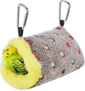 MEWTOGO Small Winter Warm Bird Nest for Cage - Comfortable Birds Bed with Support Plate, Hanging Shed Hideaway Hammock Hut Gift for Budgerigar Canaries Lovebirds