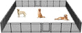 New Thickened Version Dog Playpen, 32 Inch Dog Fences for The Yard, Portable Outdoor Dog Playpen for Large/Medium/Small Dogs, Foldable Metal Dog playpen, with Doors (32 Panels, 32 Inch)
