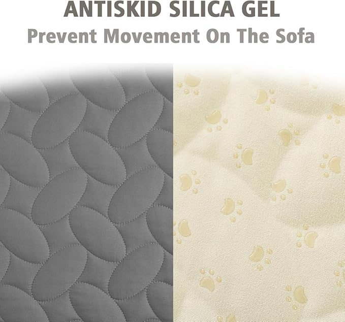 Ameritex Pet Bed Cover Dog Bed Blanket for Sofa and Furniture Waterproof New Pattern Design (30x70 Inch, Light Grey)
