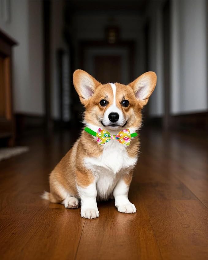 PET SHOW 150 Pack Dog Bow Tie Straps DIY Extension Strap with Adjustable Buckles 15 Colors Suitable for Almost All Types of Dog Bow Ties Newborn Puppy ID Collar Cat Pets Neckties Accessories