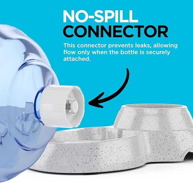 Automatic Pet Waterer Dispenser with BPA-Free Design – 1 Gallon Capacity, Convenient Waterer Solution Ideal for Dogs and Cats Small and Large Pets