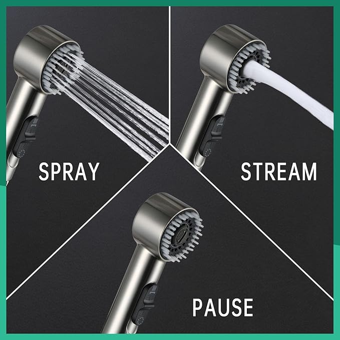 3 Mode Dog Shower Attachment, High Pressure Handheld Sprayer with ON/OFF Switch, Metal Shower Diverter, 78 Inches Stainless Steel Hose, No Drill Hook, for Indoor and Outdoor Pet Bathing and Washing