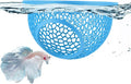 Blue Floating Betta Hide & Shrimp Cave: 3-in-1 Aquarium Hammock, Feeder & Resting Spot for Betta Fish, Shrimp & Small Fish | Eco-Safe PLA