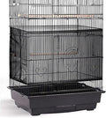 Shappy Large Bird Cage Seed Catcher,Bird Cage Cover Net Skirt Guard,Adjustable Soft Airy Mesh Net for Parrot Parakeet Macaw(78.7 x 15 Inch/ 200 x 37 cm,Black)