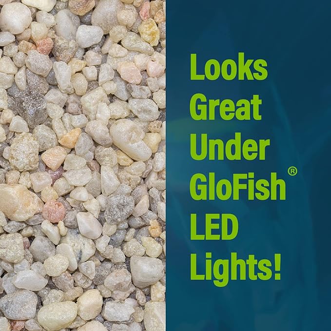 GloFish Aquarium Gravel, Pearlescent, Complements Tanks and Décor (AQ-78484), 5 Pounds (Pack of 2)