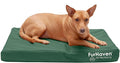 Furhaven Indoor/Outdoor Logo Oxford Polycanvas Mattress - Water-Resistant Orthopedic Dog Bed w/ Removable Cover, 125 lb max - Forest, Medium