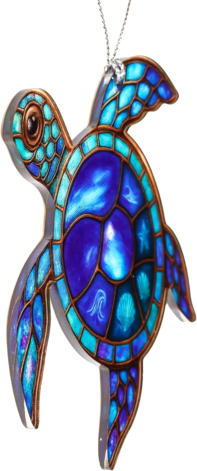 Sea Turtle Gifts for Women, Gifts for Turtle Lovers Ocean Inspired Ornament Featuring Vibrant Coastal Artwork Meaningful Keepsake Mother’s Day Birthday Beach Home Décor Spiritual Journey Accent
