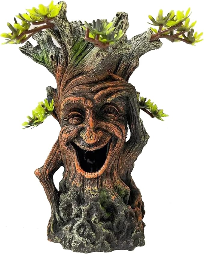 Tfwadmx Fish Tank Tree Trunk Decoration Aquarium Statue Hollow Stump Root Branch Hide Freshwater Saltwater Terrarium Accessories Ornament for Betta,Fighting Fish, Crayfish, SuckerFish,Guppy,Shrimp