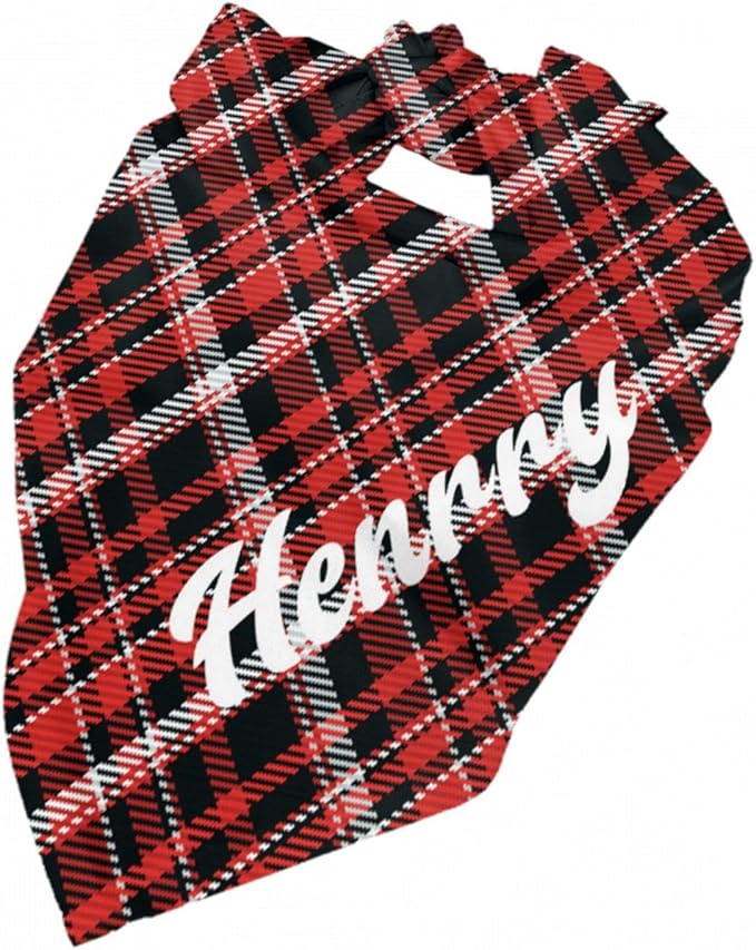 Custom Pet Scarf Personalized Dog Bandana with Name Personalized Add Your Text Bibs Triangle Head Scarfs Gift for Small Medium Large Dogs Cats Baby Puppy Pets Accessories