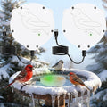 2 Pack Outdoors 100W Bird Bath Heater for Winter,Birdbath Deicer Pond De-icer Thermostatically Controlled Birdbaths Water Heater with 5.9 Ft Power Cord and Working Indicator Light