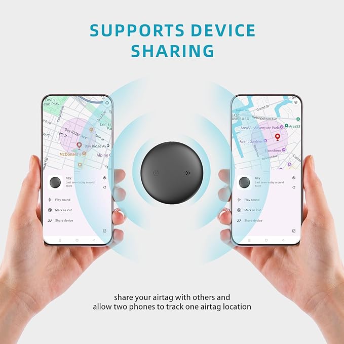1 Pack Android GPS Dog Collar, Mini Dog GPS Tracker, Smart Pet Activity Tracker, No Subscription, GPS Cat Collar Certified Finder, Anti-Lost, Finder Tag for Vehicles, Pets, Kids, Items
