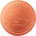 Bird Bath Copper Disk – 99.99% Pure Copper Water Cleaner, 1 mm Thick with Stable Triple-Point Support, Safe Natural Solution for Outdoor Birdbaths Bowls, All-Season Use,Bird,1pcs