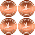 4Pcs Pure Copper Bird Bath Purification Disk,0.6mm thick,4''Reinforced Copper Purification Cleaner with Four-Point Support,All-Season Safe Clean Water Solution,Universal Fit for Outdoor Birdbath&Bowl