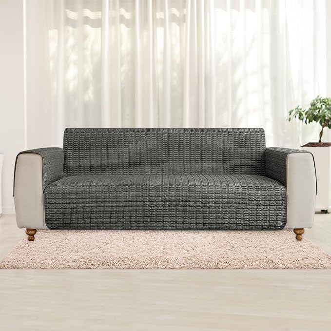 Muamar Dog Bed Cover Sofa Protector,Anti Slip Waterproof Sofa Covers for Living Room Couch Covers,Sofa Mat,Seat Cover,Dog Mat,Pet Pad for Furniture 1 Piece (60x70 inch, Dark Grey)