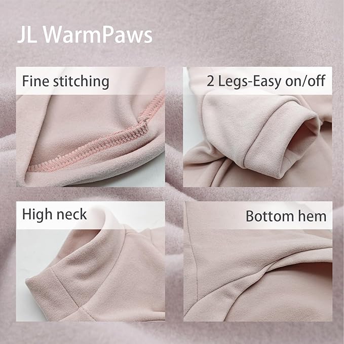Fleece Sphynx Cat Clothes Soft Hairless Cat Clothes Pullover Cat Sweater for Chihuahua All Season Light and Warm Kitten Cloth for Cats Only Puppy Clothes Small Dog Sweater (Pink, M)