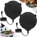 2 Pack Outdoors 100W Bird Bath Heater for Winter,Birdbath Deicer Pond De-icer Thermostatically Controlled Birdbaths Water Heater with 5.9 Ft Power Cord and Working Indicator Light