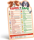 EBPP Magnetic List of Foods Dogs Can Eat - Dog Feeding Chart Fridge Magnet - Foods Dogs Shouldnt Eat Chart Decorative Magnets - Dog Safety Emergency Numbers Magnet - New Puppy Essentials 9.75" x 6.75"