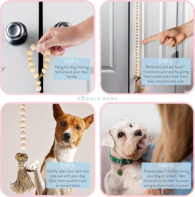 Training Dog Door Bells to Go Outside - Jingle Bells, 1-Pack