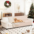 Waterproof Dog Bed Cover, Non-Slip Dog Blanket for Couch, Couch Covers for Dogs Washable, Pet Blanket for Furniture, Pet Bed Mat for Sofa, Car, Pet Supplies (68x82 Inch, Beige)
