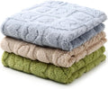 Tegeme 3 Pcs Small Dog Blanket 280 GSM Washable Pet Bed Cover Soft Fluffy Puppy Blanket 3D Textured Heart Checkered Pattern Fleece Soft Cat Plush Pet Throws for Kitten Doggy(Vibrant Colors,20"×30")