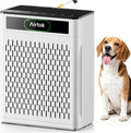 Air Purifiers for Home Large Room Up to 1848sq.ft, Airtok Air purifier for Home Pet, Washable Pre-Filter Air Quality Monitor HEAP Sleep Mode Air Cleaner for Bedroom, Dorm room, Office, AP3001 White