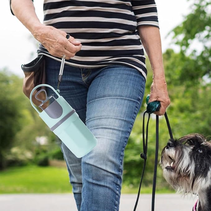 Pooper Scooper for Dog - Doggy Yard Trash Picker Upper, Animals Waste Grabber, Portable Dog Poop Holder with Waste Bag Pouch | Travel Pet Accessories for Walking Small and Large Dogs