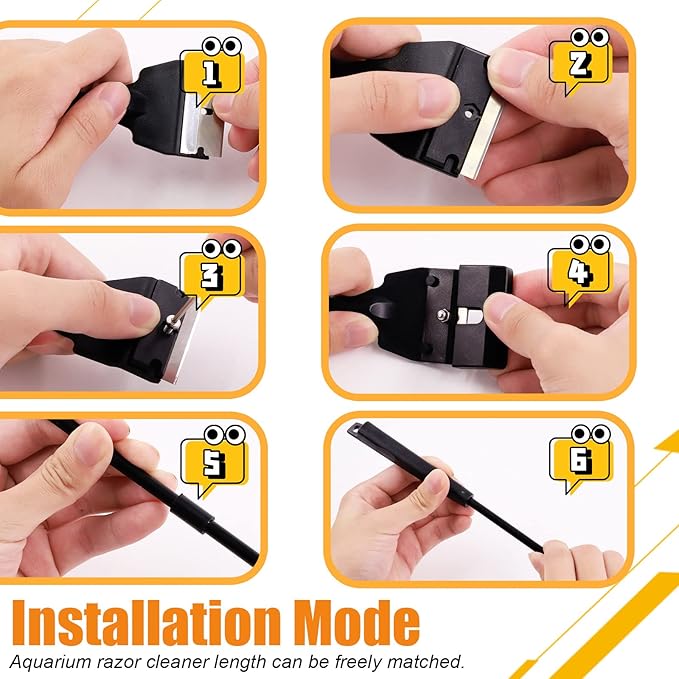 13Pcs Aquascape Tools Kit - Stainless Steel Aquarium Plant Tools - Tweezers, Scissors, Scraper, Sand Spatula for Fish Tank