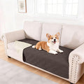 hyha Waterproof Dog Blanket, Reversible Pet Bed Blanket, Soft Sofa Couch Cover for Dogs Washable, Waterproof Pet Couch Covers for Sofa Puppy Cats Furniture Protector(40"x80", Chocolate/Beige)