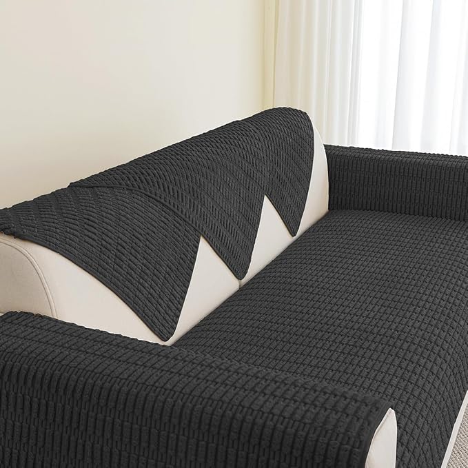 Muamar Dog Bed Cover Sofa Protector,Anti Slip Waterproof Sofa Covers for Living Room Couch Covers,Sofa Mat,Seat Cover, Dog Mat,Pet Pad for Furniture Bed Sofa Protector 1 Piece (30x82 inch, Black)