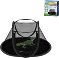 Rest-Eazzzy Small Animal Tent, Portable Cat Tent, Cat Enclosures for Outside and Indoor with Carry Bag, Pet Playpen for Hamster, Guinea Pig, Rabbits (XS-Black