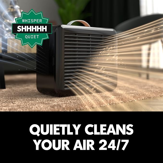 PuroAir Air Purifier 100i Smart HEPA Air Purifiers for Home Pets - Portable Small Air Purifier Filters up to 550 Ft² of Pollutants, Smoke, Pollen, Dust - Room Air Purifiers for Bedroom, Office (2PK)