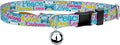 Country Brook Petz - Love and Peace Cat Collar - Groovy Collection Featuring Far Out Designs