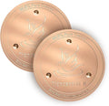 TIANCENTRAL H Bird Bath Copper Disk 2PCS-99.99% Pure Copper Cleaning Disk with Triple-Point Support 1mm Reinforced Water Purification Disk for Bird Baths,4 Inch