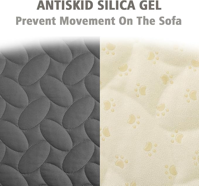 Ameritex Pet Bed Cover Dog Bed Blanket for Sofa and Furniture Waterproof New Pattern Design (52x82 Inch, Dark Grey)