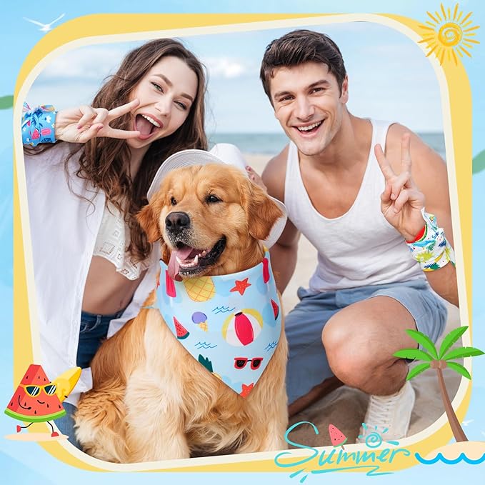 Sweetude 100 Pieces Dog Bandanas Bulk, Bandanas for Dogs Pet Triangle Scarf, Puppy Dog Kerchief Bibs for Medium Small Pets Costume Accessories (31.5 x 21.65 x 21.6 Inch)