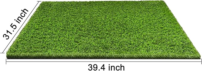 Artificial Grass, Professional Dog Grass Mat, Potty Training Rug and Replacement Turf Outdoor Rug Patio Lawn Decoration, Easy to Clean with Drainage (39.4 x 31.5 inch)