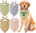 Personalized Dog Bandana with Embroidered Name, Custom Neckwear Dog Scarf Triangle Bibs Pet Accessories for Small Medium Large Dogs Cats Pets Birthday Gift