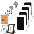 Inkless Paw Print Kit for Dogs,Cats & Babies - Clean Touch Dog Nose & Baby Handprint Kit,Mess Free Dog Paw Print Kit,4-Pcs Ink Pads & 2 Wooden Frames - Keepsake Gifts for Pet Lovers,New Moms
