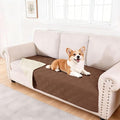 hyha Waterproof Dog Blanket, Reversible Pet Bed Blanket, Soft Sofa Couch Cover for Dogs Washable, Waterproof Pet Couch Covers for Sofa Puppy Cats Furniture Protector(40"x70", Brown/Beige)