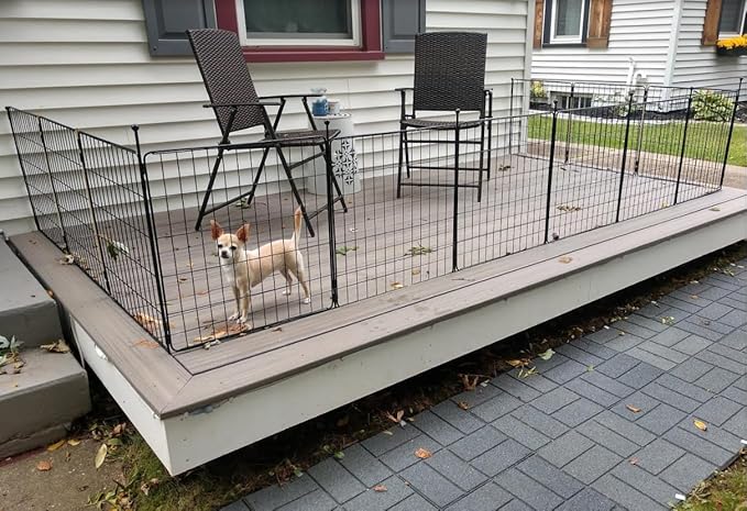 FXW MiniPaws Unleashed Dog Playpen, Expandable & Portable Design for Yard, RV Camping and Indoor Use, for Puppies and Small Dogs, 20-inch 32 Panels